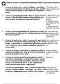 ATI Exit Exam &num;2 Comprehensive Retake Test&sol; Actual Exam Questions with Correct Detailed Answers &lpar;Verified Answers&rpar; Graded A&plus;