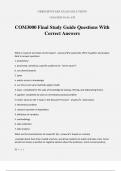COM3000 Final Study Guide Questions With Correct Answers