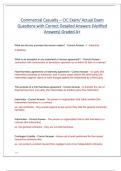 Commercial Casualty &ndash; CIC Exam&sol; Actual Exam  Questions with Correct Detailed Answers &lpar;Verified  Answers&rpar; Graded A&plus;