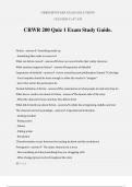 CRWR 200 Quiz 1 Exam Study Guide&period;