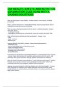DCF HEALTH&comma; SAFETY&comma; AND NUTRITION EXAMINATION QUESTIONS WITH A GRADED SOLUTIONS 