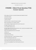 ENR3001 - Ethics2 Exam Questions With Correct Answers