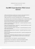 Enr3001 Exam Questions With Correct Answers
