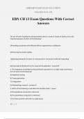 EBN CH 13 Exam Questions With Correct Answers