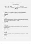 EBN CH 17 Exam Questions With Correct Answers