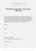 ECO 202 Exam Bundle 100&percnt; Pass&period;