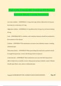 Maryville University Nursing 615 Exam 3 Review Study Guide Solutions