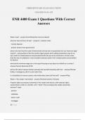 ENR 4400 Exam 1 Questions With Correct Answers