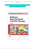 TEST BANK For Williams Basic Nutrition and Diet Therapy 16th Edition by Staci Nix&vert;BEST STUDY