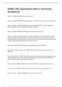 GSEC 401 Questions Part 1 Correctly Answered&period;
