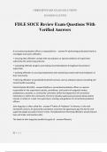 FDLE SOCE Review Exam Questions With Verified Answers