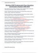 Complete Package Deal For Workday HCM Fundamentals Exam Questions and Answers Graded A 2024-2025