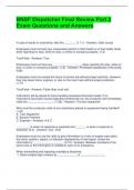 BNSF Dispatcher Final Review Part 2 Exam Questions and Answers &lpar;Graded A&rpar;