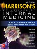 Test Bank For Harrison s principles of internal medicine self assessment and board review 19 Edition&semi; Complete Solution&period; 