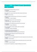 Chapter 1 Test Bank Exam Questions and Answers