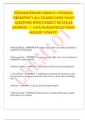 Straighterline CHEM101 General  Chemistry I ALL EXAMS &lpar;2025&sol;2026&rpar;  QUESTIONS WITH CORRECT DETAILED  ANSWERS &vert;&vert; 100&percnt; GUARANTEED PASS&excl;&excl;  <RECENT UPDATE> 
