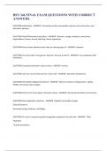 BSN 346 FINAL EXAM QUESTIONS WITH CORRECT ANSWERS&period;