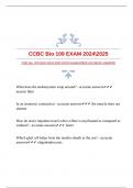 CCBC Bio 109 EXAM 20242025 WITH GUARANTEED ACCURATE ANSWERS