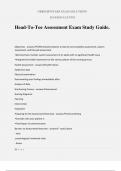 Head-To-Toe Assessment Exam Study Guide&period;