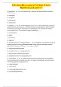 Life-Span Development Multiple Choice Questions and Answers