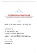 ATR72-600 EXAM QUESTIONS WITH GUARANTEED ACCURATE ANSWERS