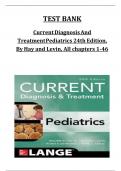 CURRENT Diagnosis and Treatment Pediatrics 24th Edition Hay Levin Test Bank