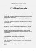 LPP 255 Exam Study Guide&period;
