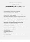 LPP 255 Midterm Exam Study Guide