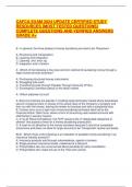 CAFCA EXAM 2024 UPDATE CERTIFIED STUDY RESOURCES &lbrack;MOST TESTED QUESTIONS&rsqb; COMPLETE QUESTIONS AND VERIFIED ANSWERS GRADE A&plus;