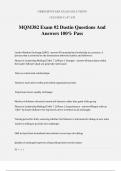 MQM382 Exam &num;2 Dustin Questions And Answers 100&percnt; Pass