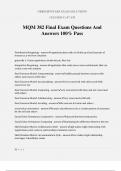 MQM 382 EXAM BUNDLE VERIFIED 100&percnt;
