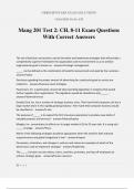 Mang 201 Test 2&colon; CH&period; 8-11 Exam Questions With Correct Answers