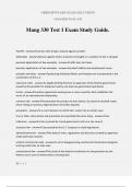 Mang 330 Test 1 Exam Study Guide&period;