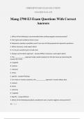 Mang 2790 Exam Package Deal 100&percnt; VERIFIED&period;