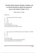 Test Bank for Clinical Chemistry Principles&comma; Techniques&comma; and Correlations 9th Edition by Michael L&period; Bishop&vert; 9781284238860&vert; All Chapters 1-31&vert; LATEST