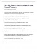 NAP 552 Exam 1 Questions And Already Passed Answers&period;