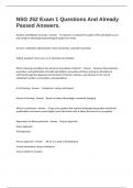 NSG 252 Exam 1 Questions And Already Passed Answers&period;