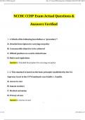 NCCHC CCHP Actual Exam All Questions and Well Elaborated 2024 Answers Top Rated Version Already Graded A&plus; With Experts Feedback &vert;New and Revised Completely