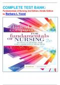 COMPLETE TEST BANK&colon; Fundamentals of Nursing 2nd Edition&comma; Kindle Edition by Barbara L Yoost Latest Update&period;