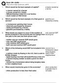 Econ 104 - Goffe Questions&comma; Answers&comma; Rationales