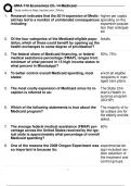MHA 710 Economics Ch&period; 14 Medicaid Questions&comma; Answers&comma; Rationales