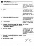 CRWR 200 Quiz 1 Questions&comma; Answers&comma; Rationales &vert; Latest Updates &vert; study Guide &vert; Complete Solutions&period;