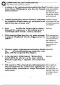 EJPME-US002-03 Joint Force Leadership Questions&comma; Answers&comma; Rationales &vert; Latest Updates &vert; study Guide &vert; Complete Solutions&period;