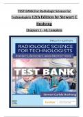 Test Bank For Radiologic Science for Technologists 12th Edition by Bushong Chapter 1-40 &lbrack;Updated 2024&rsqb;