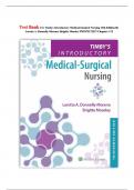 Test Bank for Timby&rsquo;s Introductory Medical-Surgical Nursing 13th Edition &vert; Loretta A&period; Donnelly-Moreno & Brigitte Moseley &vert; ISBN 9781975172237 &vert; All Chapters 1&ndash;72 &vert; Updated 2025
