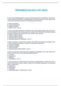 PHARMACOLOGY ATI 2023