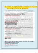 ATI MENTAL HEALTH A 2024 PROCTORED EXAM 70 