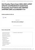 NLN Practice Pharm Exam &vert;2024-2025 LATEST UPDATE COMPREHENSIVE QUESTIONS &lpar;Frequently Most Tested&rpar; AND VERIFEID ANSWERS &lpar;100&percnt; accurate&rpar;&vert;GET IT A&plus;