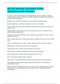 NCLEX Review Test Bank Exam Questions and Answers