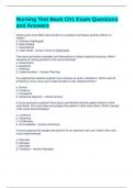 Nursing Test Bank Ch1 Exam Questions and Answers